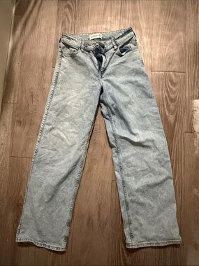 abercrombie kids Light Blue Straight Leg Jeans